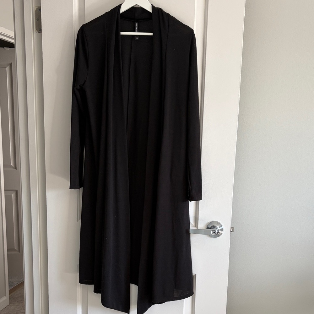 Rags and Couture Black Drape Cardigan